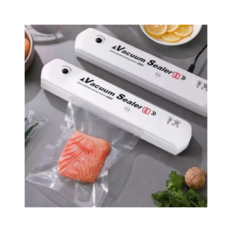 Вакуумний пакувальник (вакууматор) Vacuum Sealer побутовий автоматичний апарат NEW білий та чорний