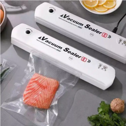 Вакуумний пакувальник (вакууматор) Vacuum Sealer побутовий автоматичний апарат NEW білий та чорний