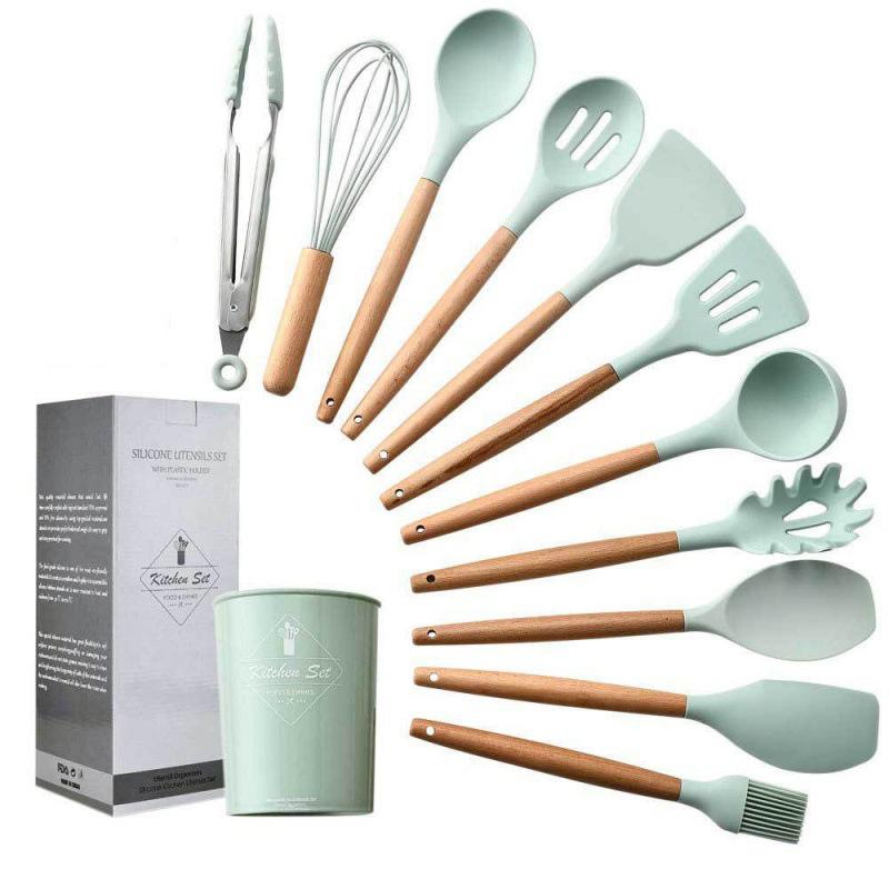 Набір кухонного приладдя Kitchen Set, 12 предметів (Бірюзовий)