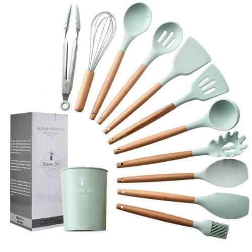 Набір кухонного приладдя Kitchen Set, 12 предметів (Бірюзовий)