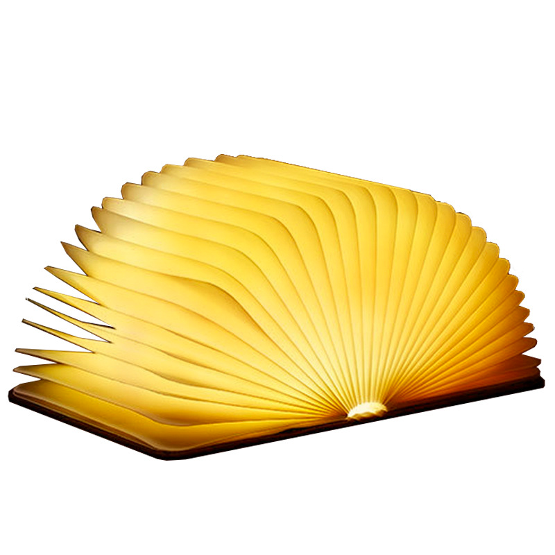 Ночник акумуляторний книга Folding Book Lamp настільний світлодіодний світильник на магніті 12*9 см