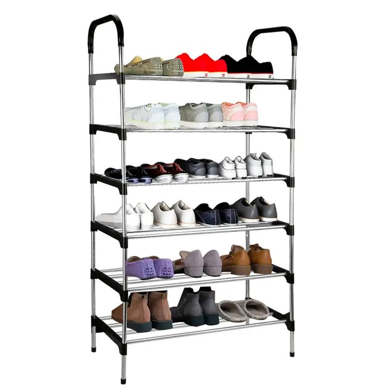 Полиця для взуття New shoe rack на 6 секцій стійка для взуття універсальна