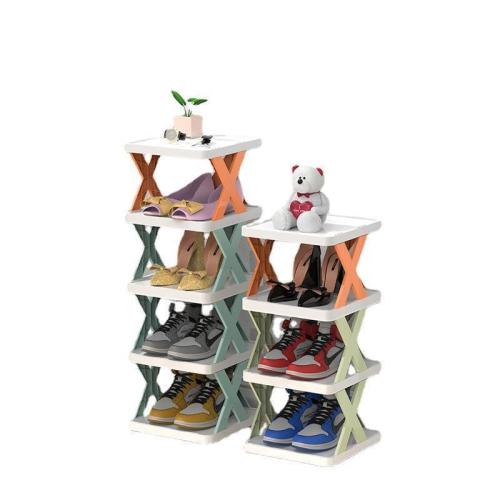Вертикальна складна полиця для взуття на 4 рівні SHOE RACK 4