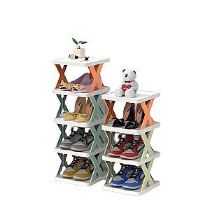 Вертикальна складна полиця для взуття на 4 рівні SHOE RACK 4