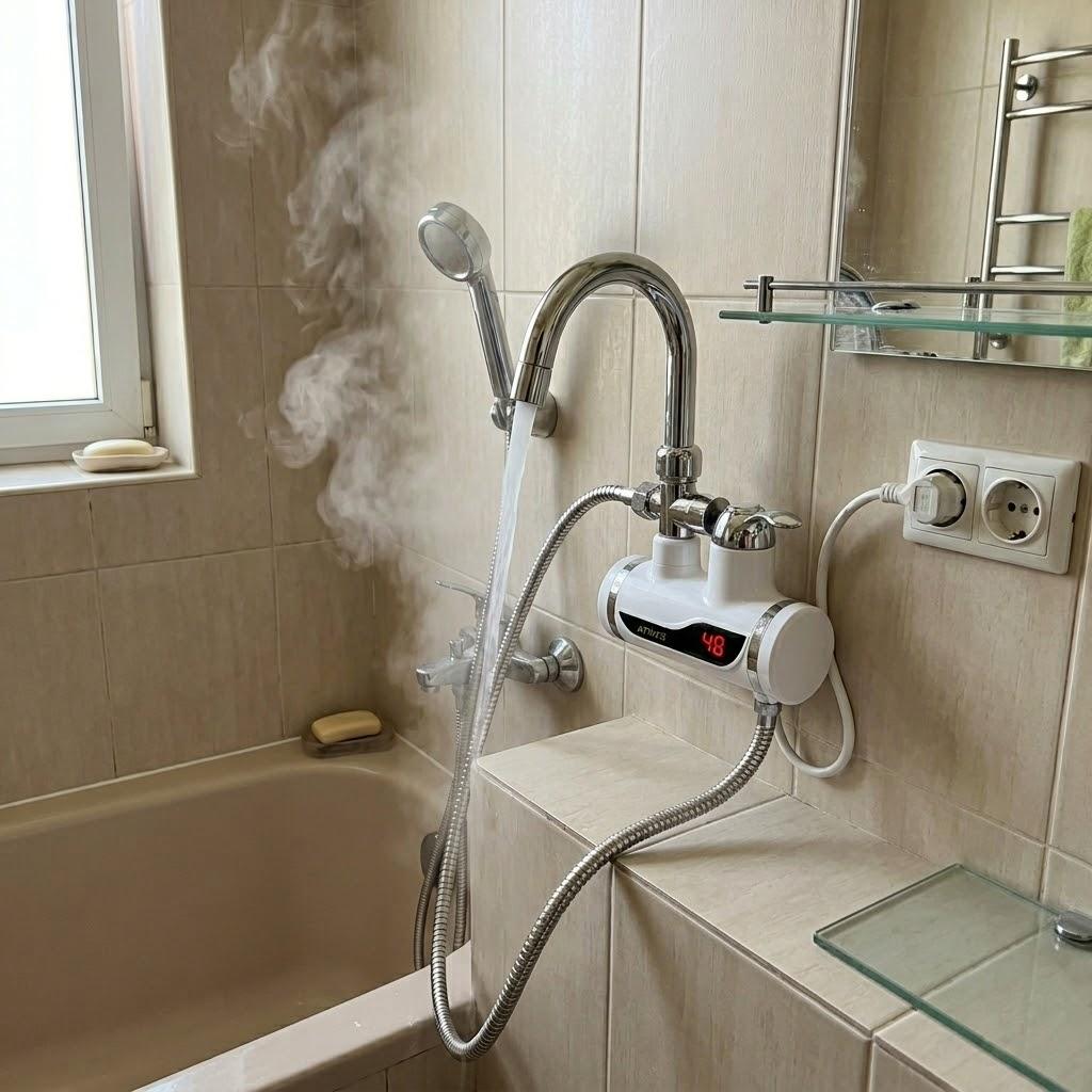 Електричний водонагрівач WATER HEATER МІНІ БОЙЛЕР з Душем