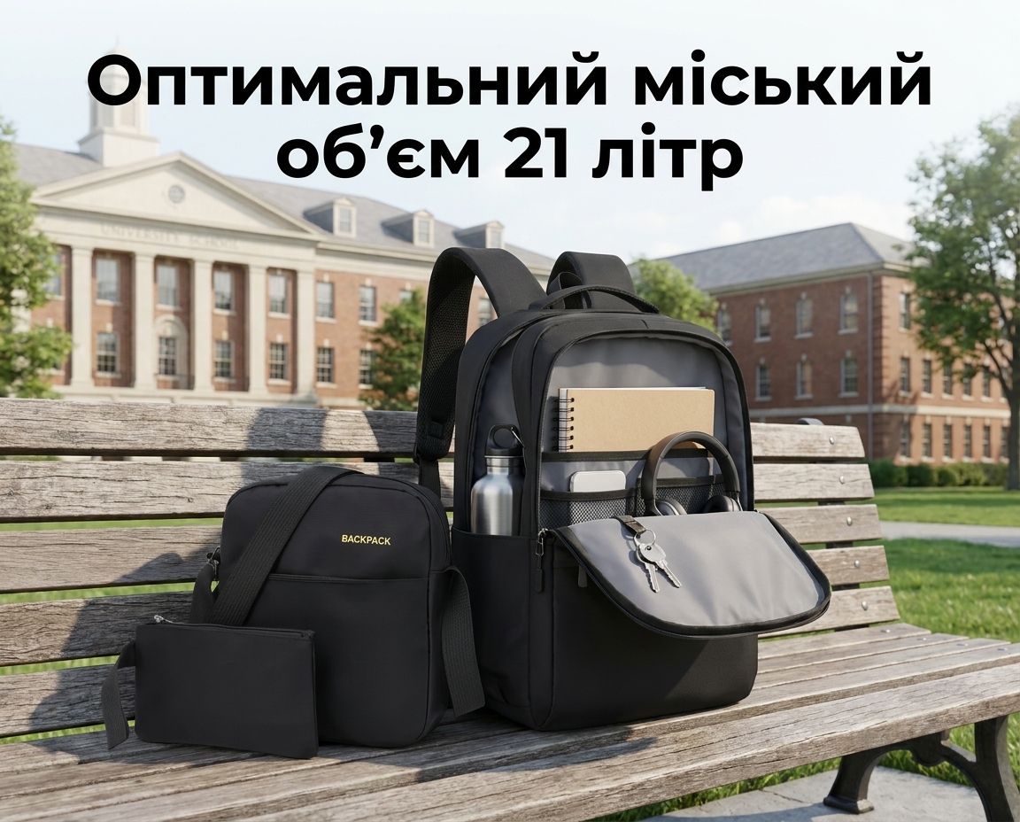 Оптимальний міський об'єм 21 літр