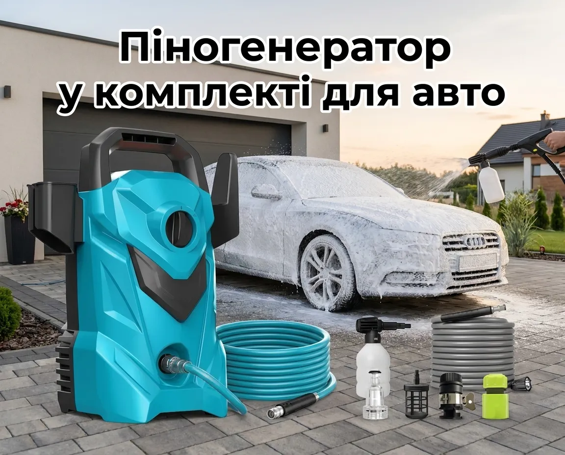 Піногенератор у комплекті для авто