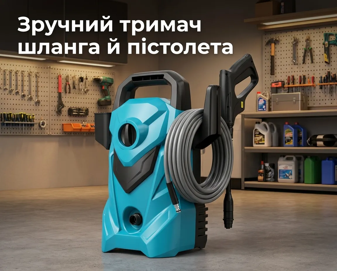 Зручний тримач шланга й пістолета